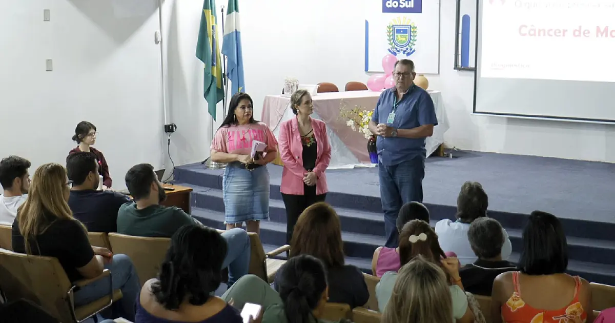Com 8,6 mil casos estimados em MS, câncer de mama é tema de debate entre servidores do Estado
