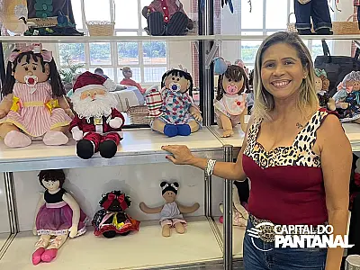 Artesanato passou de terapia a renda principal para empresária corumbaense