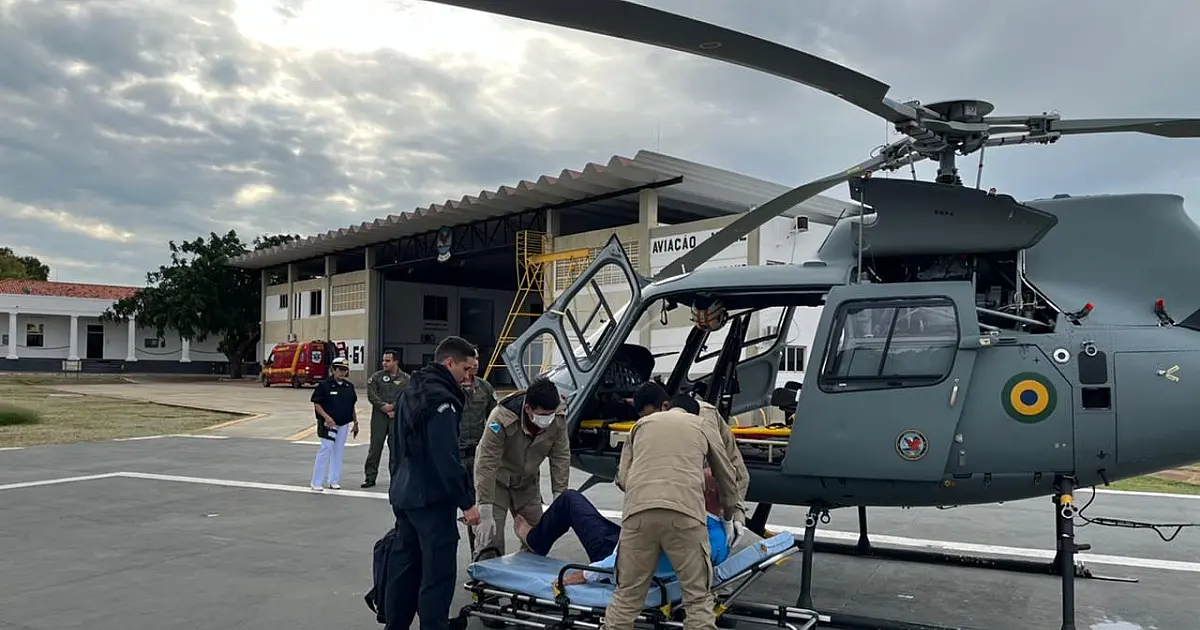 Homem com suspeita de AVC é resgatado por aeronave na região do Paiaguás