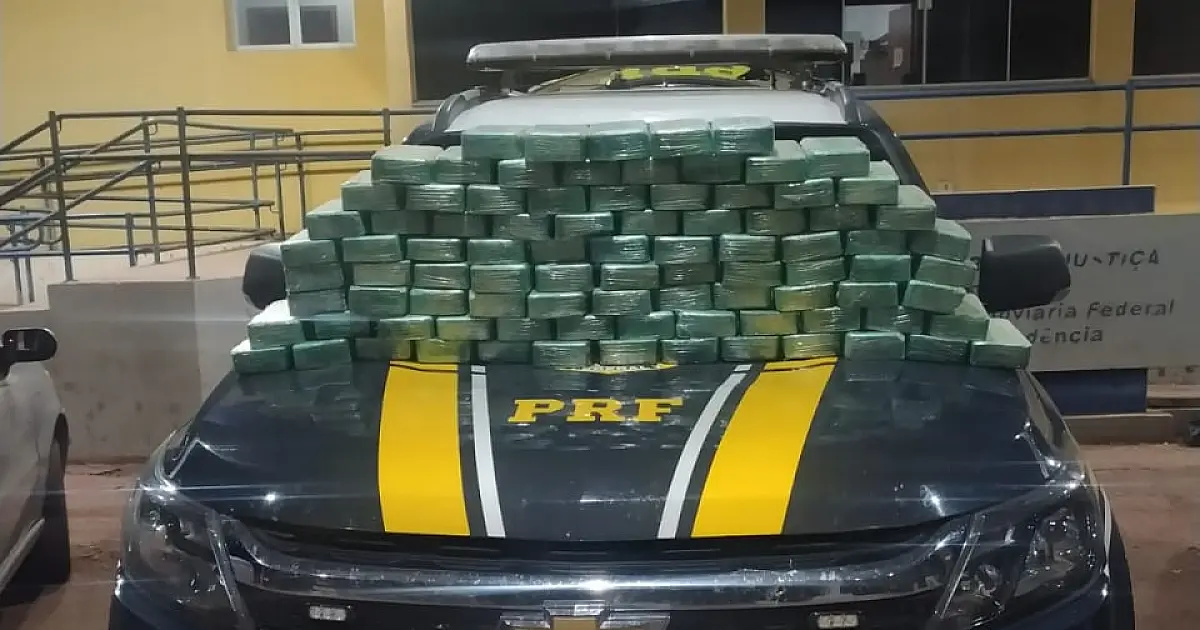 PRF prende 5 pessoas e apreende 92 kg de cocaína