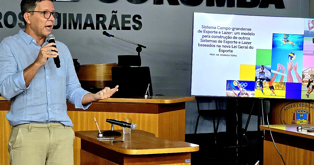 Câmara de Corumbá recebe Rodrigo Terra para discutir Sistema de Esporte e Lazer do município