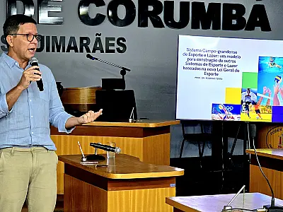 Câmara de Corumbá recebe Rodrigo Terra para discutir Sistema de Esporte e Lazer do município