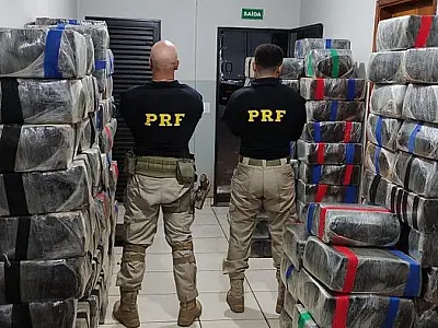 PRF apreende 3,5 toneladas de maconha no Mato Grosso do Sul