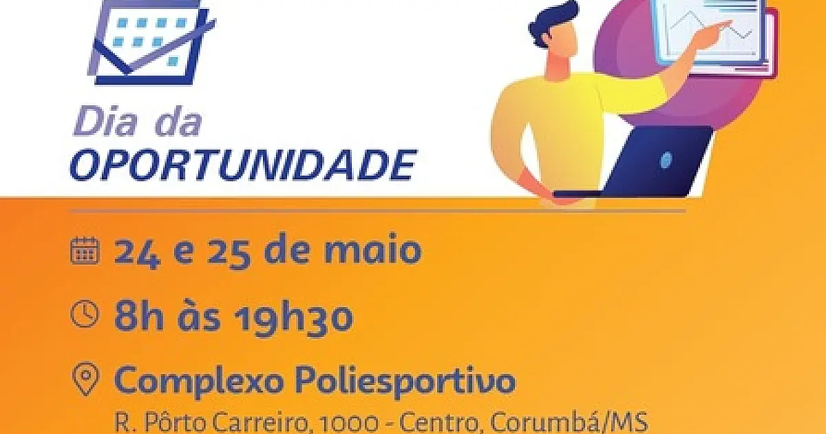 Dia da Oportunidade movimenta Corumbá a partir de terça-feira (24)
