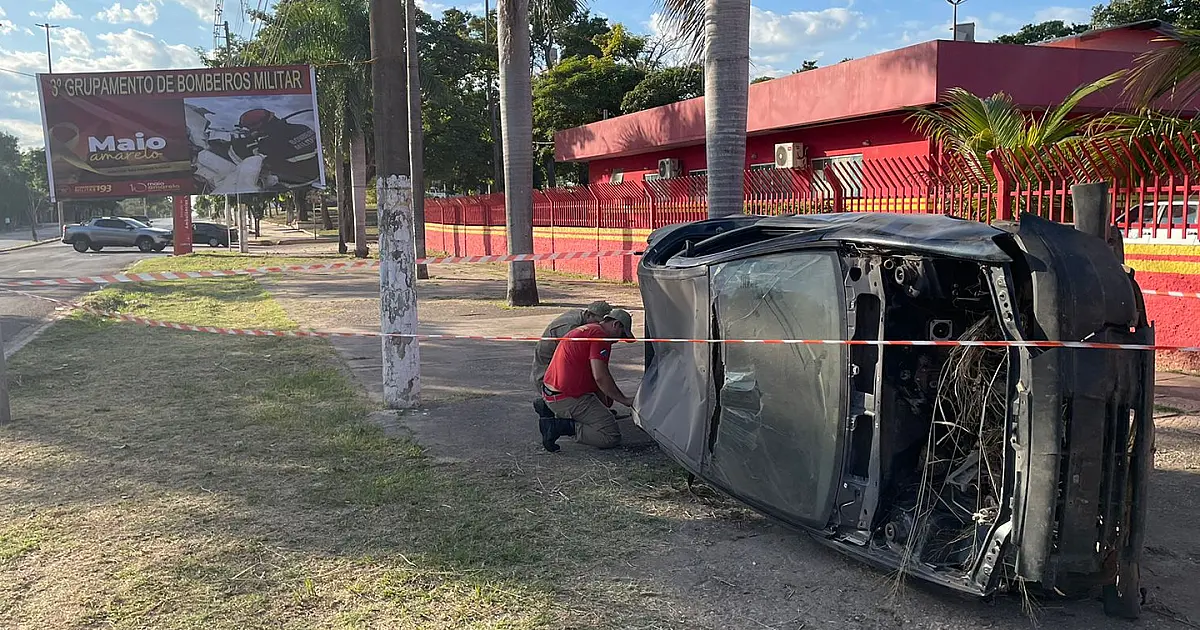 Simulação dos Bombeiros chama atenção para os acidentes de trânsito