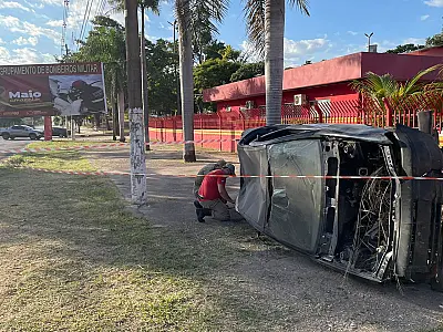 Simulação dos Bombeiros chama atenção para os acidentes de trânsito