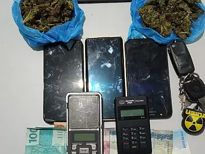 Dupla é presa com maconha e balança de precisão no Porto Geral