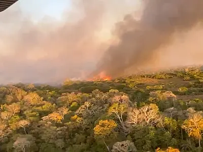 Incêndio na Nhecolândia teve inicio em caminhão atolado