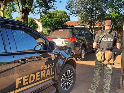 PF realiza operação contra indivíduo que ameaçou policial federal na fronteira com o Paraguai