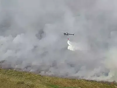 Mais três aeronaves chegam neste sábado para fortalecer combate à incêndios no Pantanal