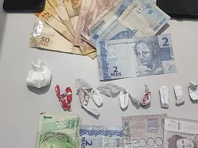 "Queria ficar muito louco", diz indivíduo flagrado com quantidade de cocaína