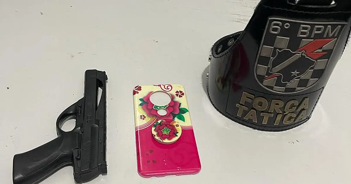 Autor é preso momentos após roubar celular no centro
