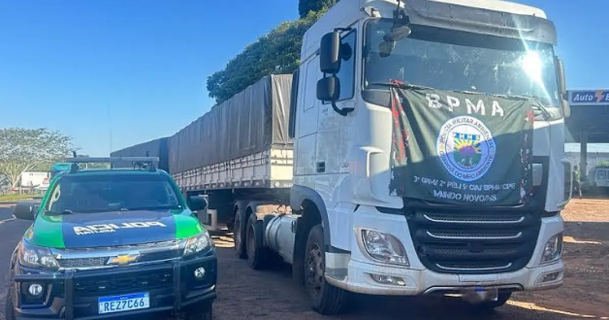 Paraguaio é preso com caminhão roubado na BR 163