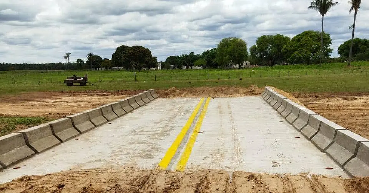 Finalizada ponte de concreto no Pantanal da Nhecolândia