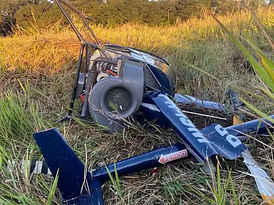 Helicóptero que caiu em Naviraí fazia voo clandestino e levanta suspeitas da polícia