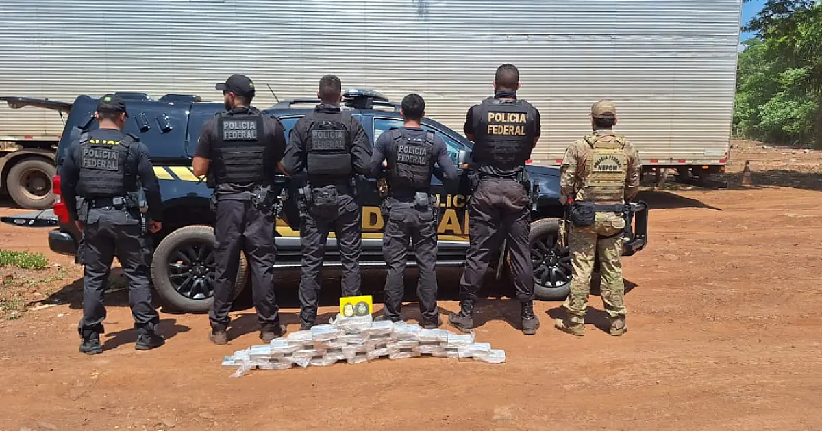 Caminhoneiro é flagrado com 31 kg de cocaína na BR 262