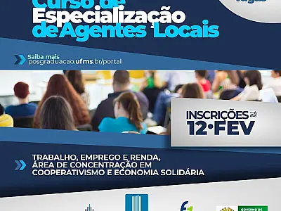 Inscrições abertas para Especialização de Agentes Locais de Trabalho, Emprego e Renda
