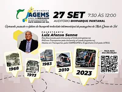 Agems abre inscrições para Seminário sobre transporte de passageiros em MS