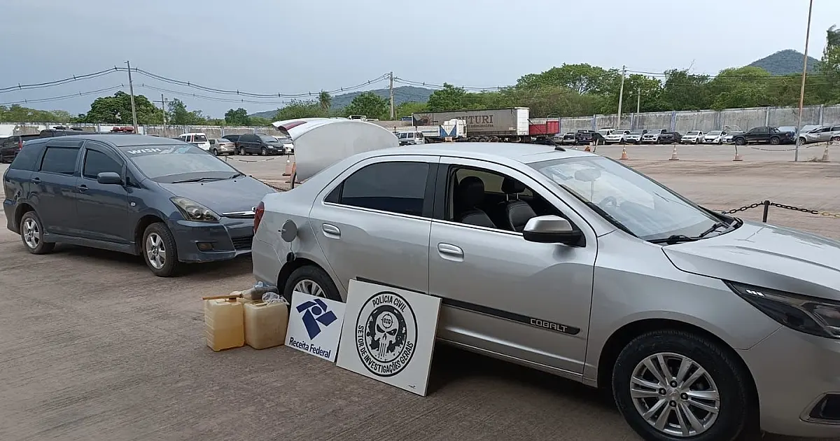Receita Federal e Polícia Civil apreendem veículos em trilha clandestina na fronteira