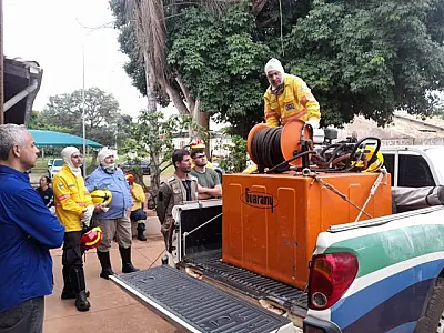 Treinamento aprimora técnicas de combate em preparação para temporada de incêndios 2025