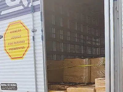 Caminhão com nome de loja conhecida é apreendido com 3 toneladas de maconha