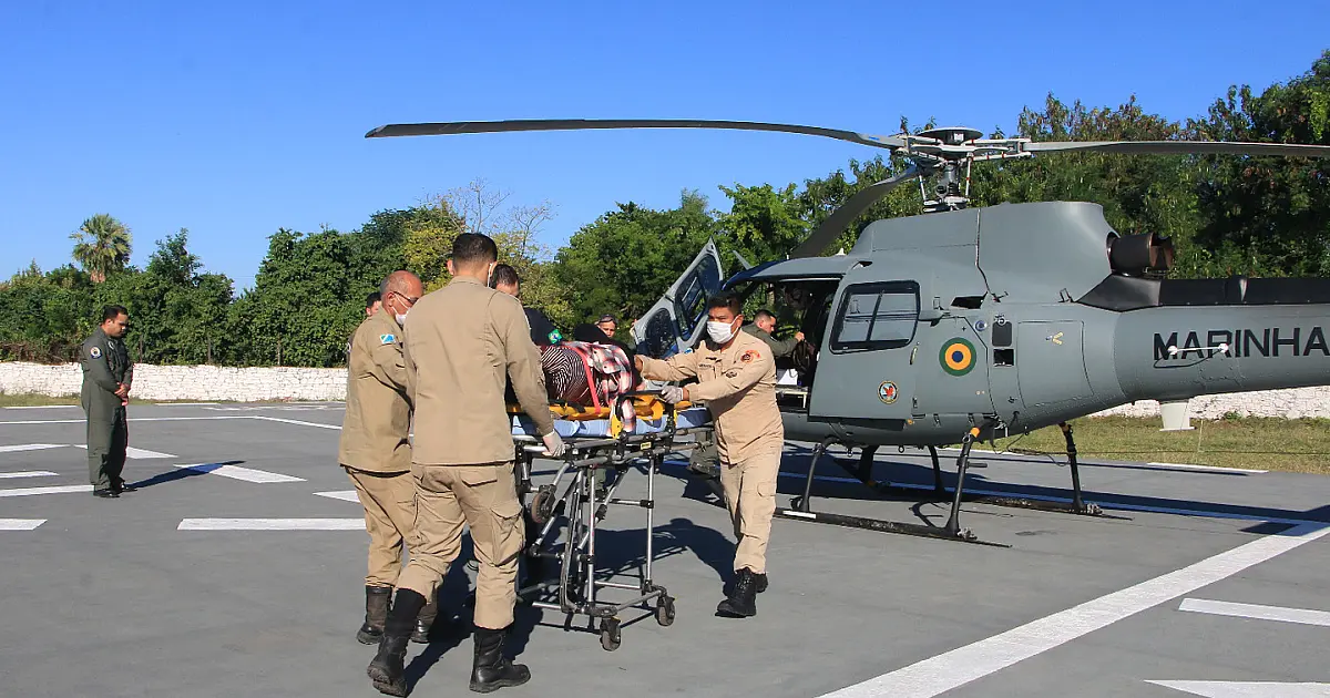 Idosa vítima de AVC é resgatada por aeronave em fazenda do Taquari