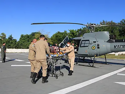 Idosa vítima de AVC é resgatada por aeronave em fazenda do Taquari