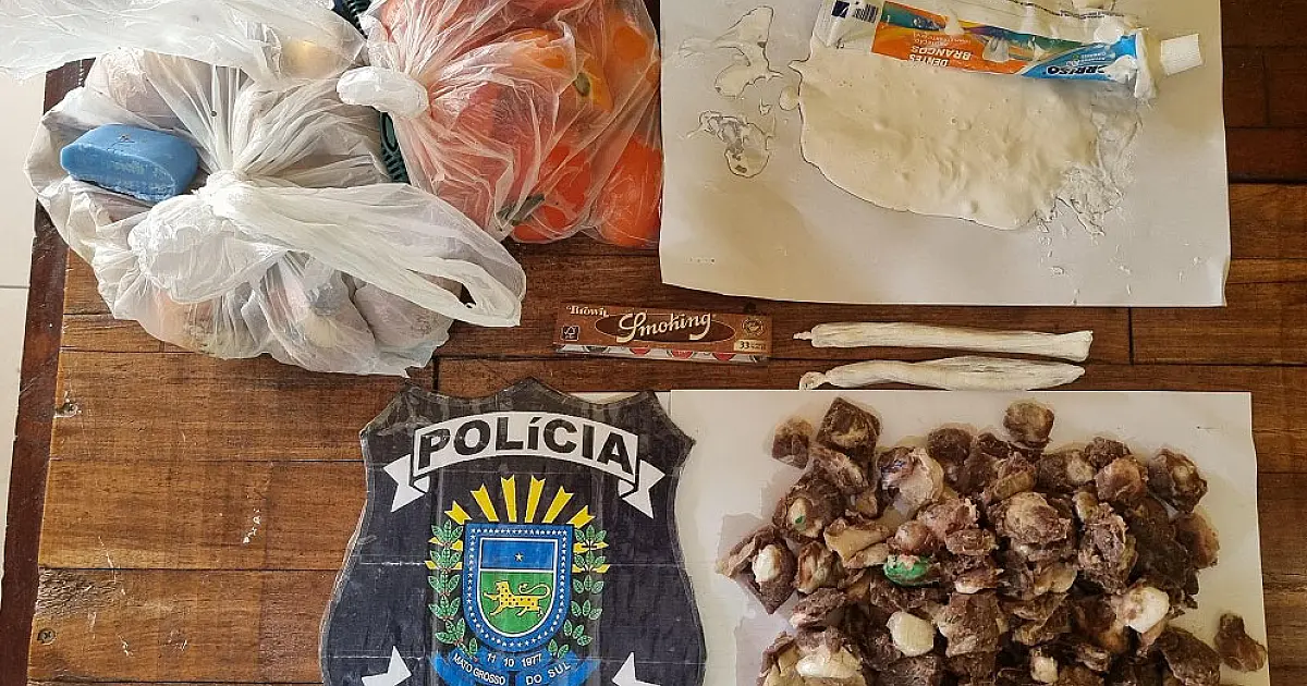 Mulher é presa tentando entregar droga escondida na comida em presídio de Corumbá