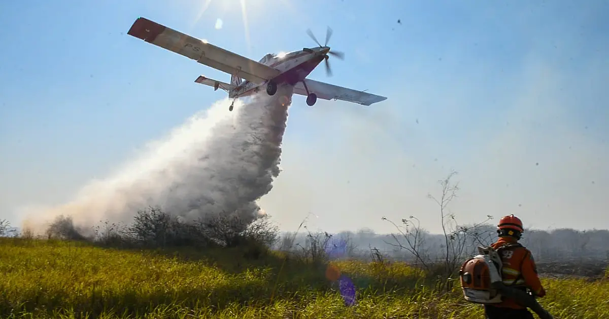 Dia 85: mais uma aeronave do ICMBio chega à Corumbá