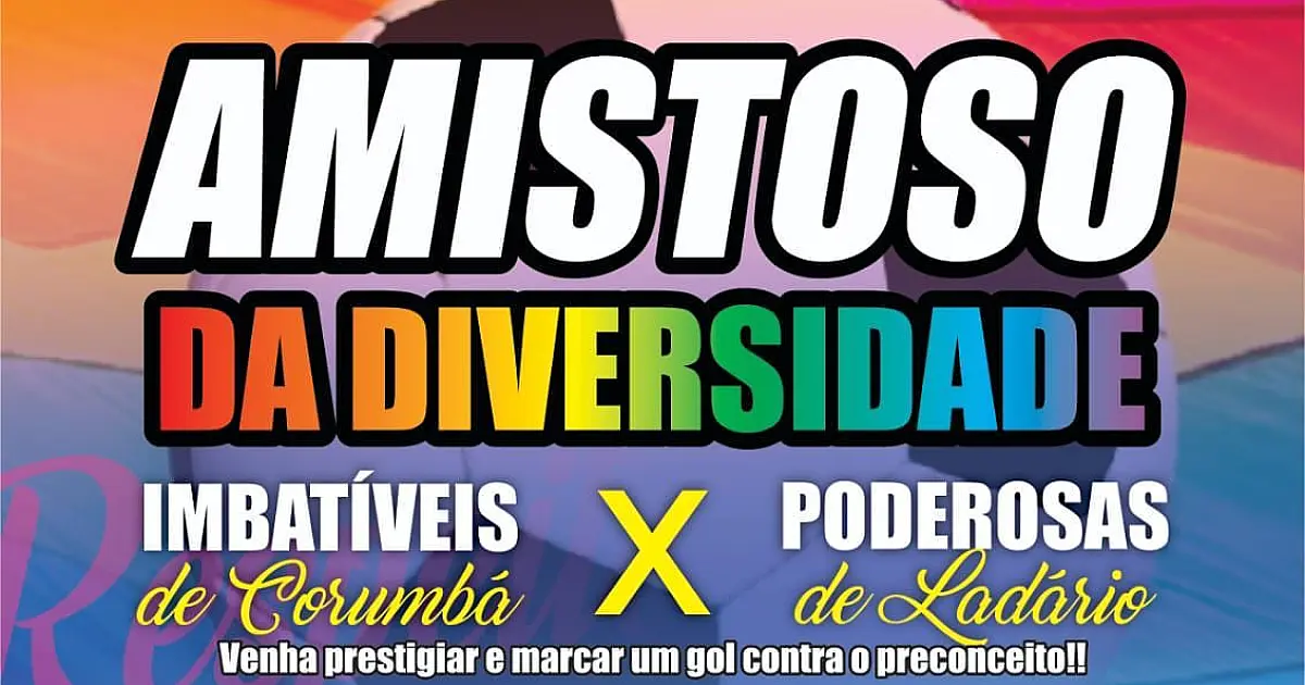17&ordm; Amistoso da Diversidade é neste sábado (18) no Centro América