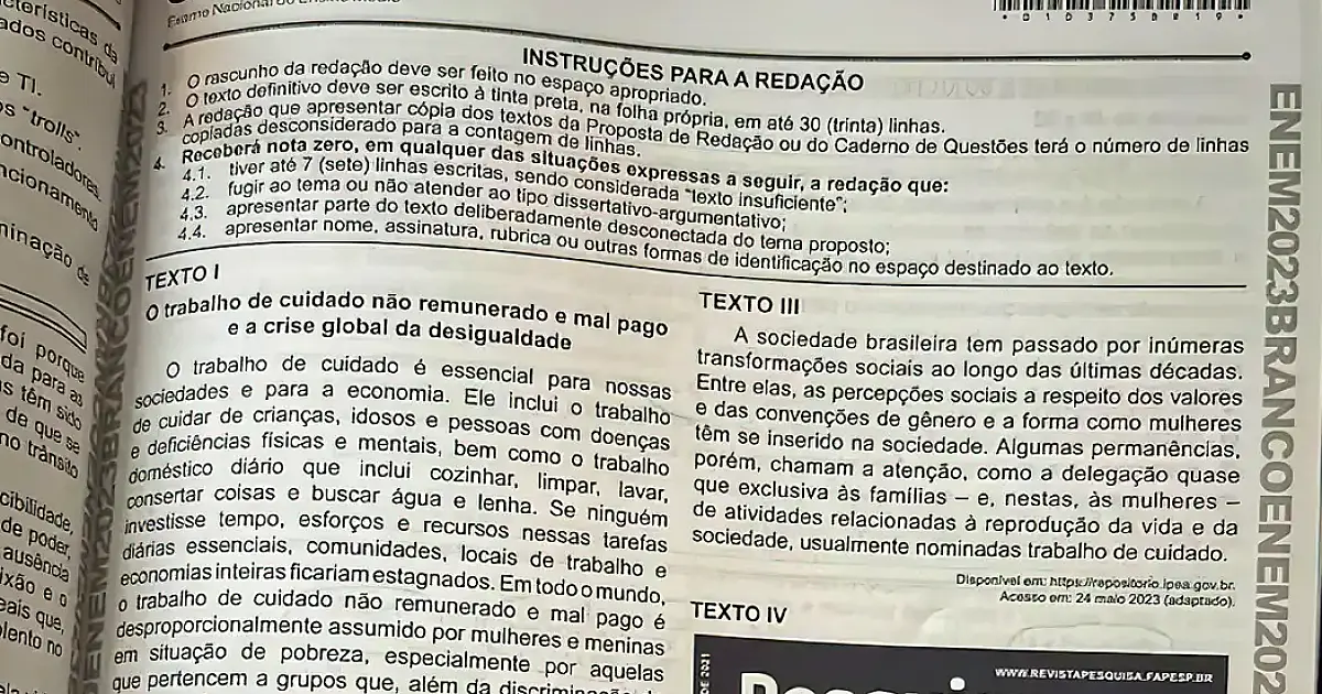 PF investiga vazamento da redação do Enem 2023 em redes sociais
