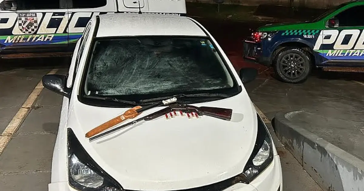 Garçon de Novo Mundo é preso por porte ilegal de arma e direção perigosa