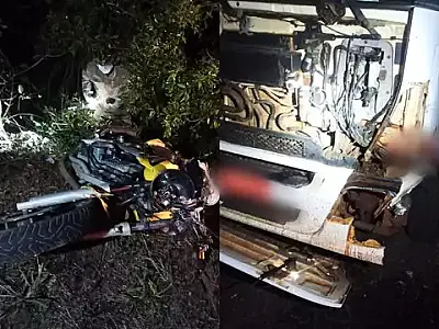 Motociclista colide em carreta e morre na BR 262