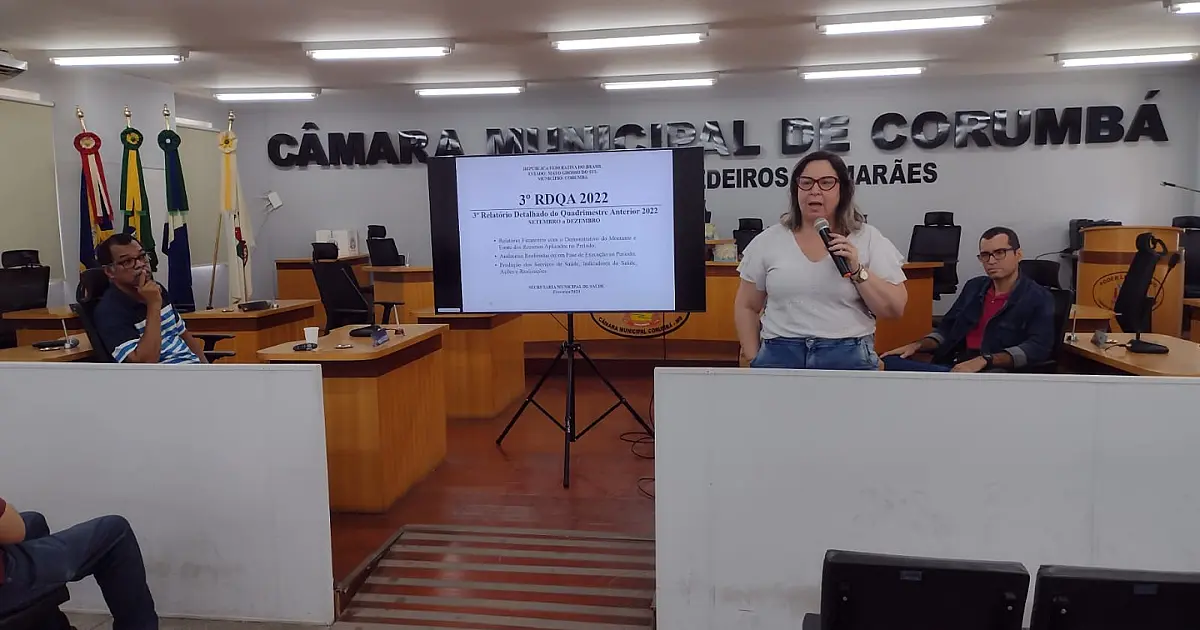 Saúde de Corumbá apresenta relatório de setembro a dezembro de 2022