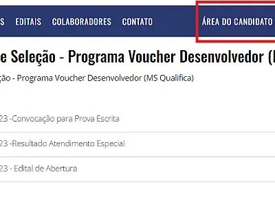 Divulgados locais de provas do processo seletivo do Voucher Desenvolvedor