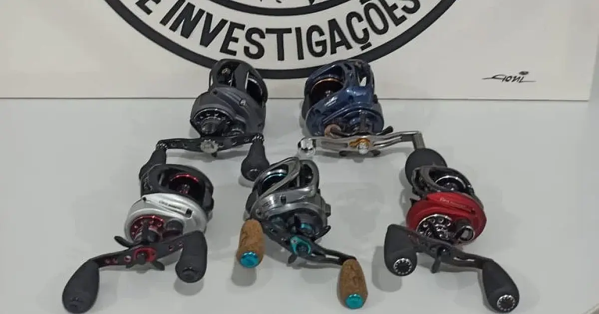 Carretilhas de pesca furtadas em dezembro são recuperadas