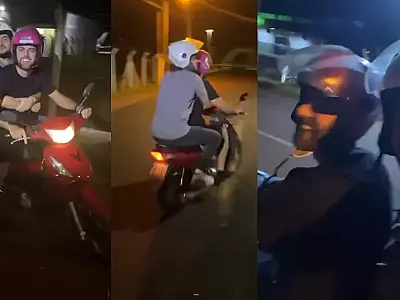 Zé Neto e Cristiano pegam moto de fã e saem andando por Campo Grande