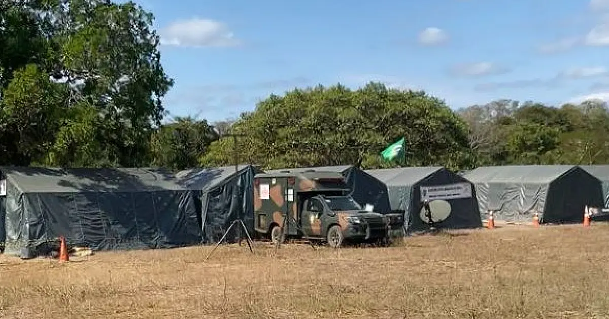 Forças Armadas montam base avançada para acolher 100 brigadistas no Pantanal de MT