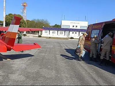 Trabalhador rural é resgatado de aeronave após vomitar e urinar sangue