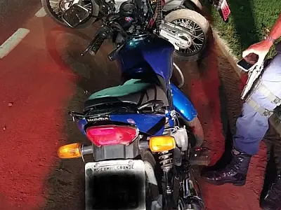 Moto Titan com débitos de R$ 107 mil é aprendida em blitz do Detran-MS no fim de semana