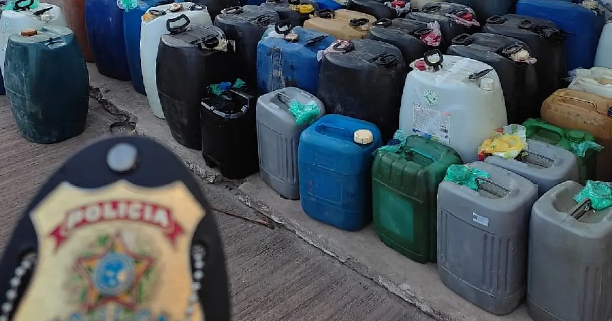 Homem e mulher são presos em flagrante comprando combustível ilegal em Corumbá