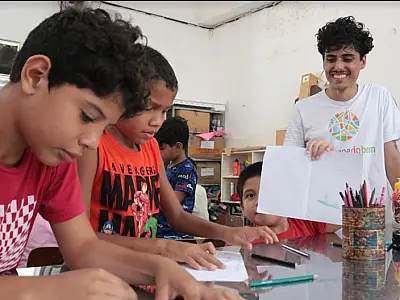 Voluntários da Exchange do Bem chegam para contribuir com o Moinho Cultural
