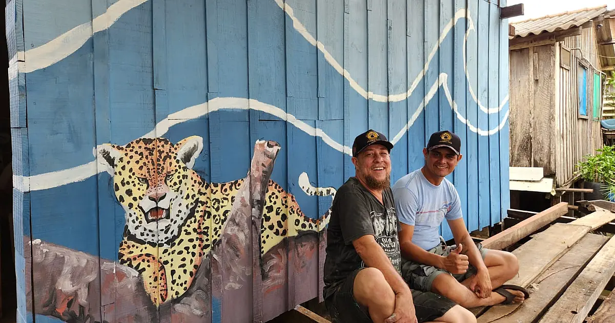 Pinturas artísticas transformam a comunidade do Passo do Lontra em atrativo turístico