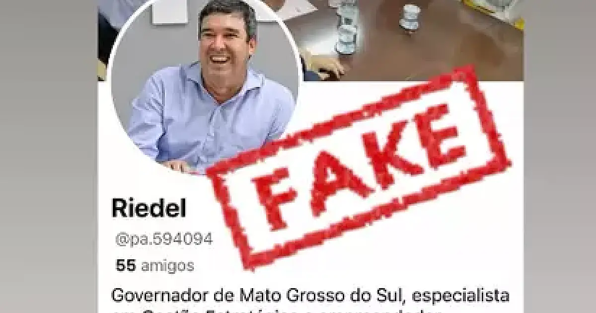 Governador denuncia perfil falso dele criado para dar golpes