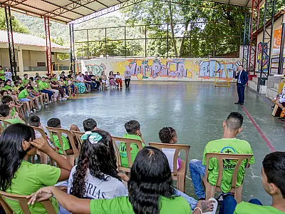 Sala Laranja e Espaço de Lazer são inaugurados para apoio infantojuvenil