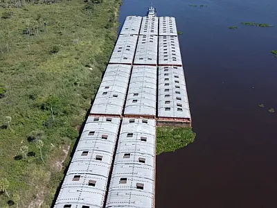 Hidrovia do Paraguai amplia navegação e movimenta 1,4 milhão de toneladas em MS