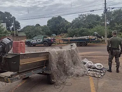 Casal é preso por pesca predatória e PMA apreende 56 kg de pescados
