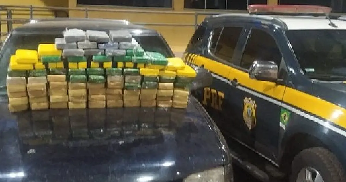 Dupla é presa com 93 quilos de cocaína na BR 262