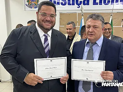 Munir e Dr. Juliano são diplomados como prefeito e vice-prefeito de Ladário