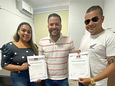 Empresários do Bloco Descubra são homenageados na Câmara Municipal